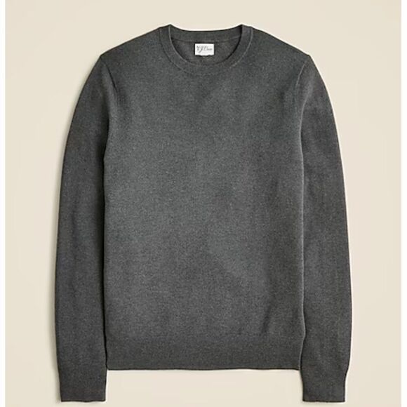 J. Crew BM043 Cotton piqué-stitch crewneck sweater size Large NWT - Picture 4 of 11